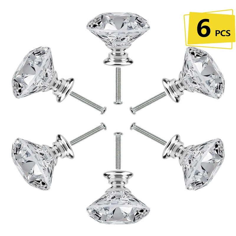 Cabinet Handle Pull - 6Pcs Cabinet Knob with Screws 30mm