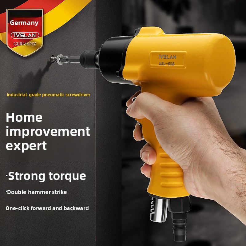 Home Improvement Industry - German Aslan Heavy-Duty Pistol-Type Pneumatic Screwdriver