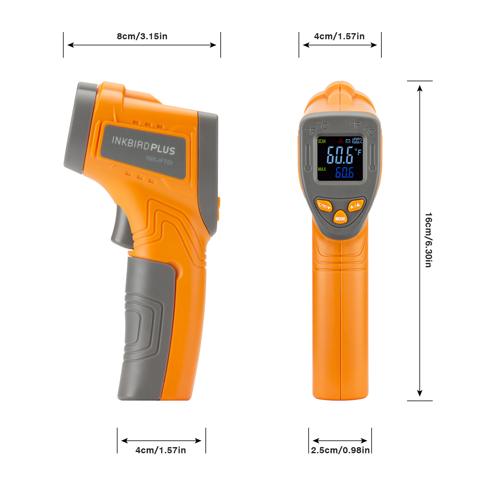Inkbird Laser Infrared Thermom - огляд і ціна Home Improvement Industry