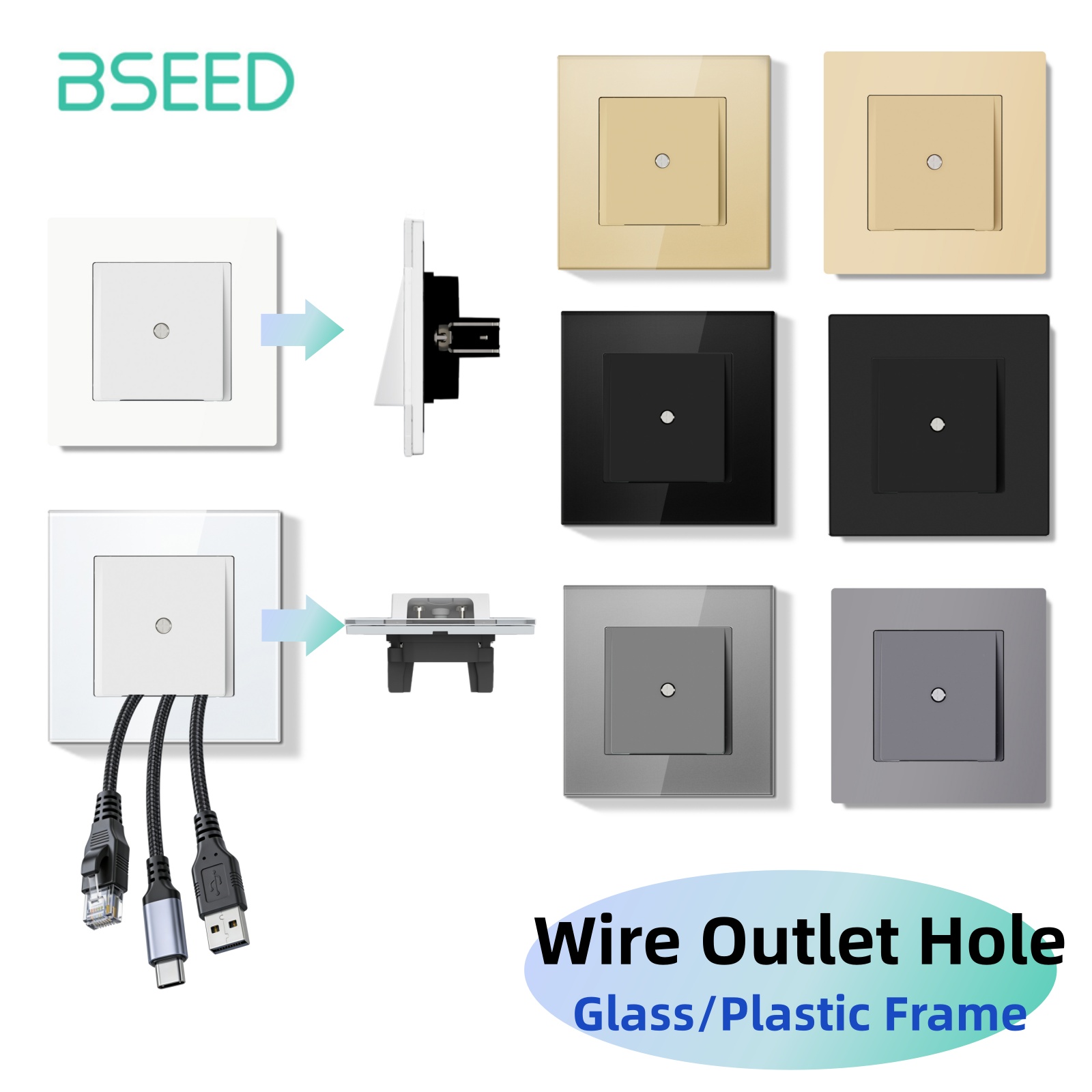 Bseed E Seires Wall Wire Outle - огляд і ціна Home Improvement Warehouse