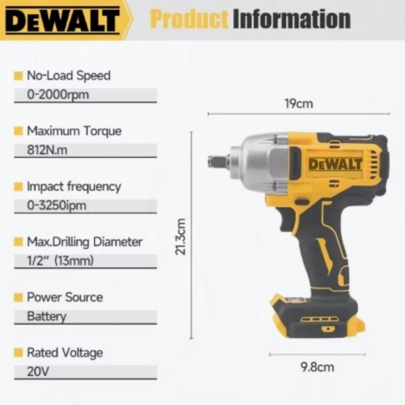 DEWALT DCF892 High Torque Brus - огляд і ціна Home Improvement Warehouse
