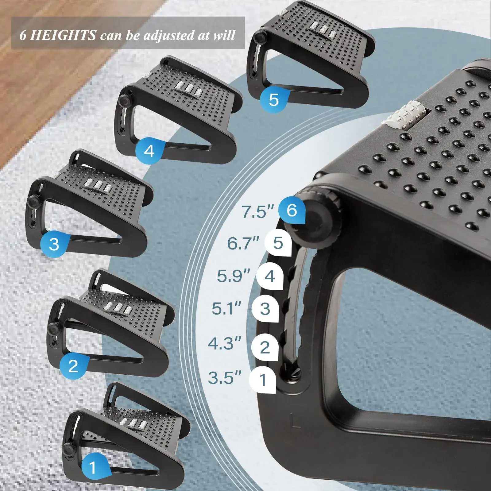 Adjustable Desk-Side Footrest  - огляд і ціна Home Improvement Retail