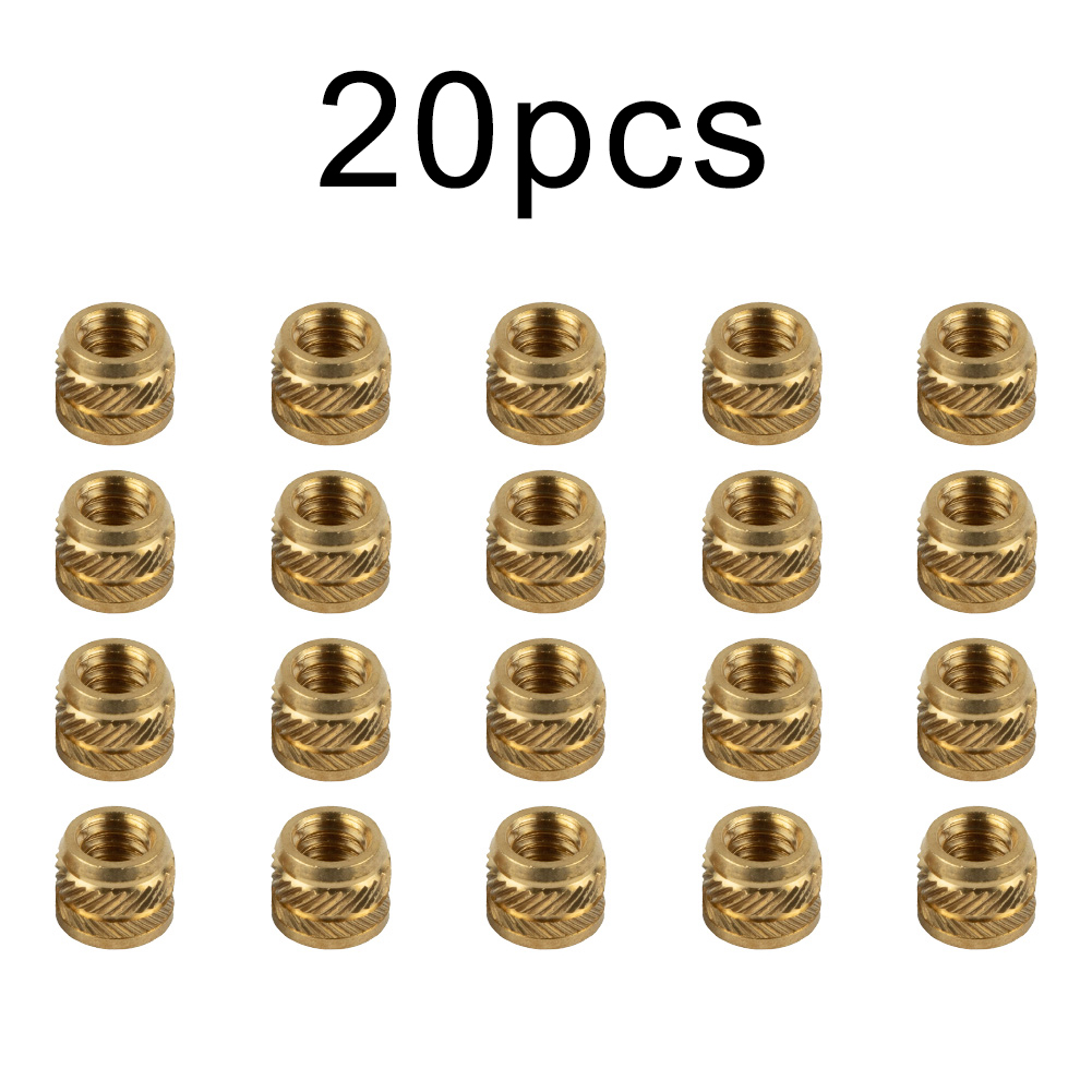 20pcs Brass Nuts 1/4-20 Thread - огляд і ціна Home Improvement Warehouse