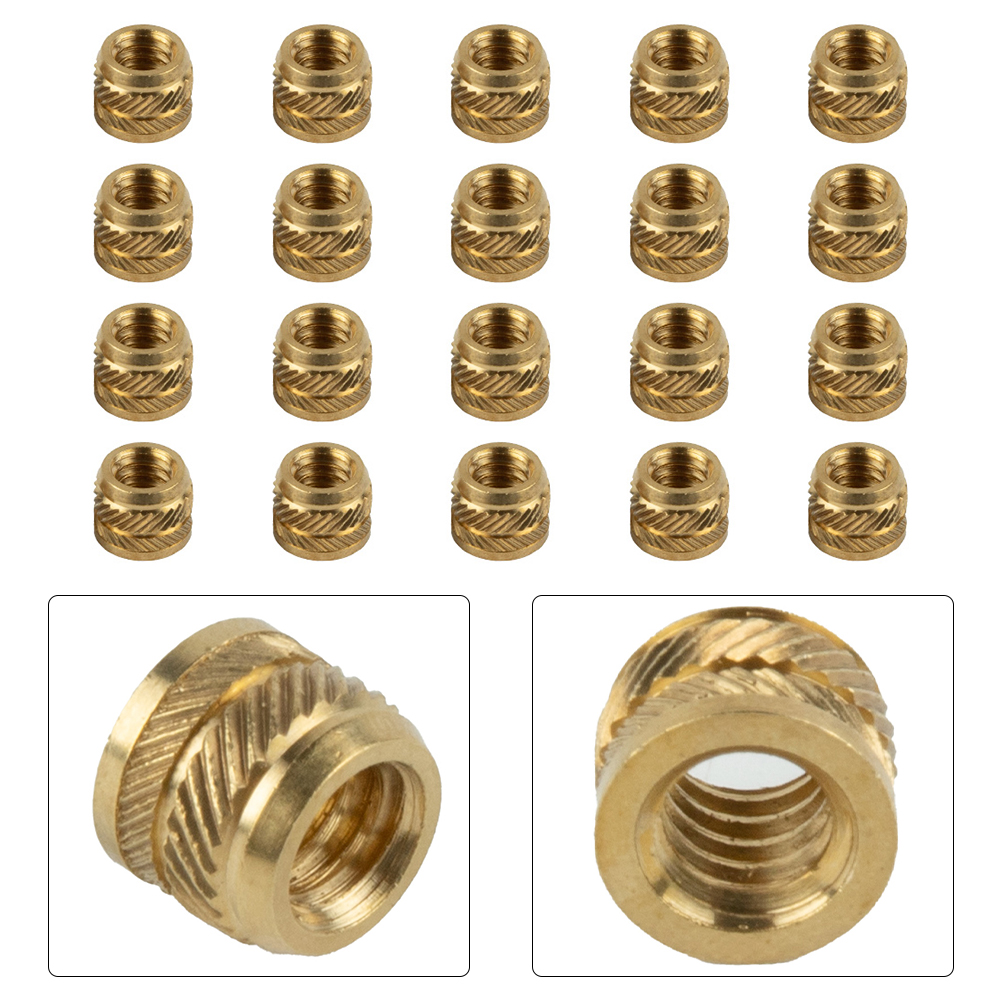 20pcs Brass Nuts 1/4-20 Thread - огляд і ціна Home Improvement Warehouse